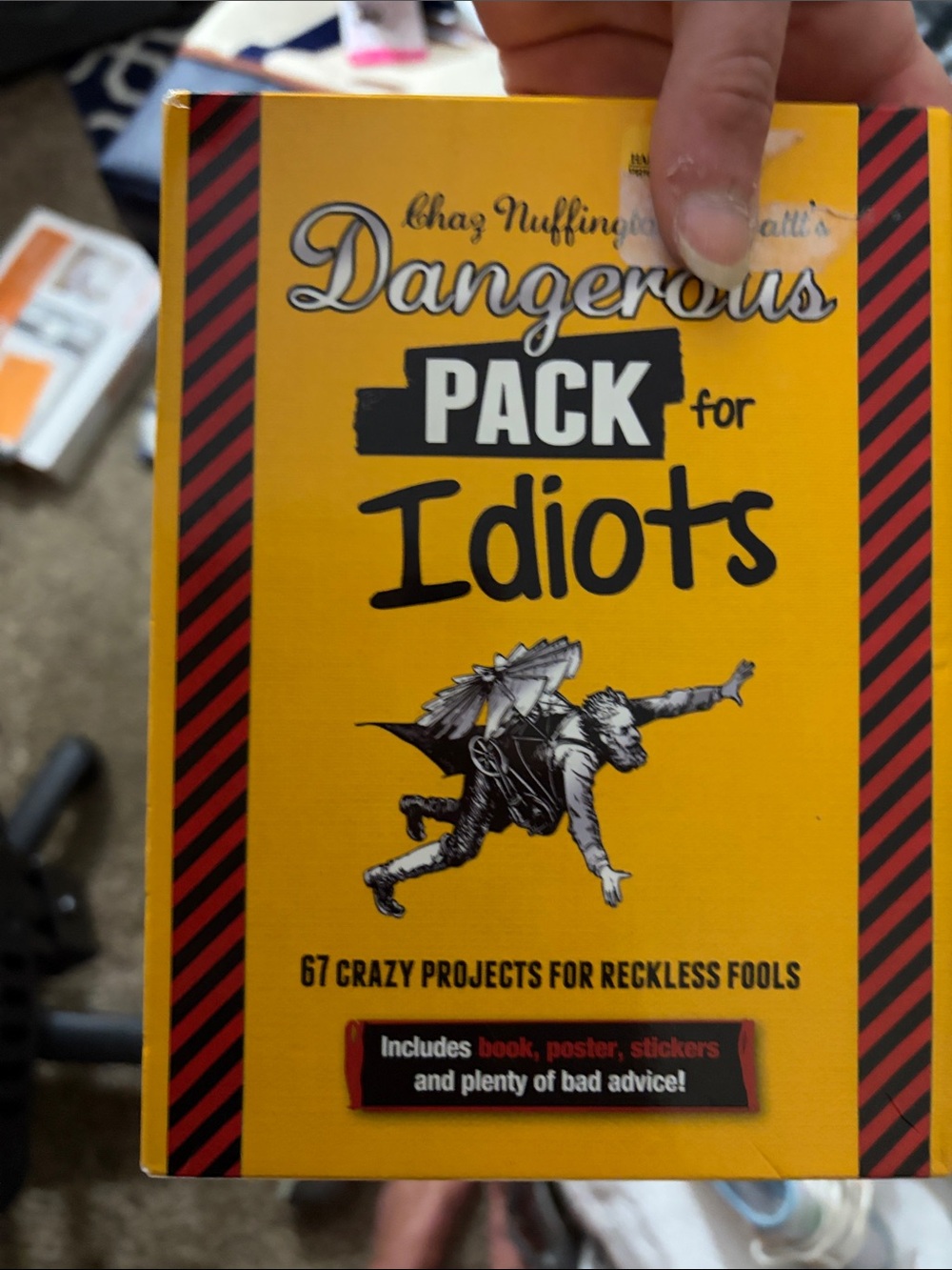 Dangerous Pack for Idiots - Yellow Humor Gift Set